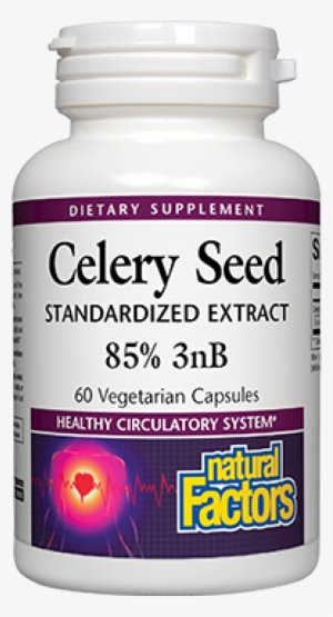 Natural Factors, Celery Seed Extract 85% 3nb 60 Caps - Natural Factors Advanced Cholesterol