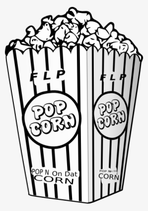 Popcorn Kernel Outline - Popcorn Vector Black And White