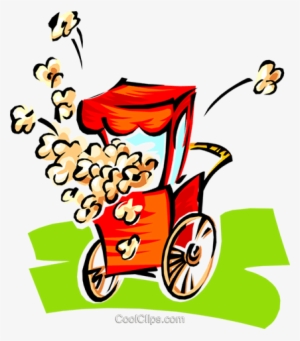 Popcorn Machine Royalty Free Vector Clip Art Illustration