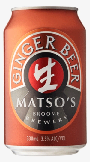 Ginger Beer Cans 24 Pack - Matsos Ginger Beer Can