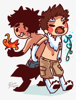 “ Fire Wolf And Abominable Snowman ” - Wolf