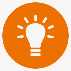 Light Bulb Clipart Orange - Data Alert