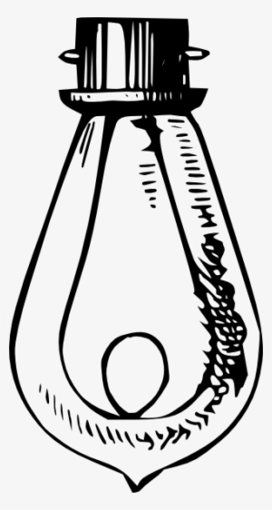 Antique Incandescent Bulb Clip Art At Clker - Edison Bulb Clip Art