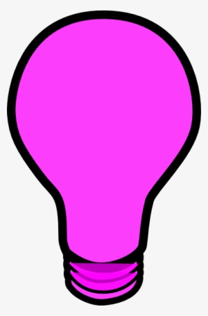 Pink Lightbulb Clip Art - Pink Light Bulb Transparent Clip Art