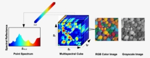a hyperspectral image is represented as a 3d cube - hyperspectral imaging