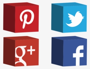 Social Networks Icons 3d Cube Free Vector And Transparent - 3d Social Media Icons Png