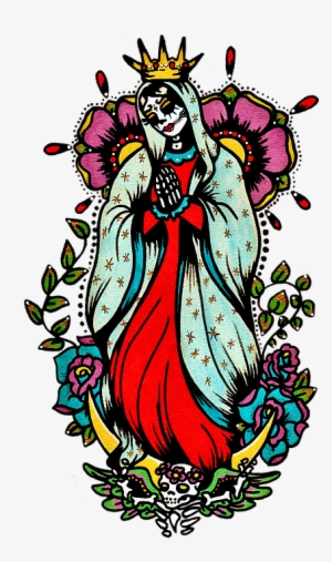 Day Of The Dead Art Virgin Mary Tattoo - Illustrated Ink