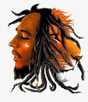 Responsive Image - " - Bob Marley With Lion