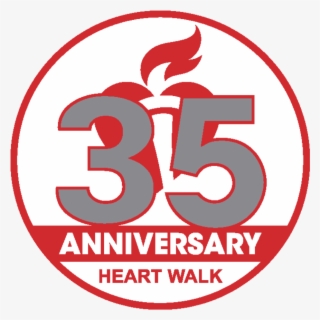 Ds-13104 Hw 25th Anniversary Logo Png - American Heart Association Heart Walk 2018