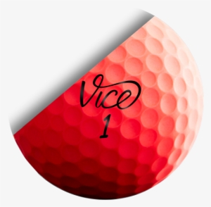Extremely Soft, Matte Cast Urethane Cover With S2tg - Vice Golf Balls Red