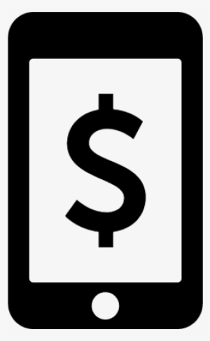 Dollar Sign On Tablet Or Phone Screen Vector - Dollar Sign Phone