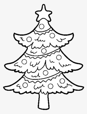 Dibujo De Árbol De Navidad Decorado Para Colorear - Christmas Tree