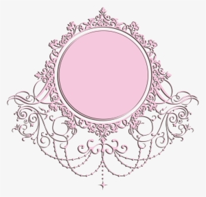 Decoration Tag Label Frame Pink Vintage - Logo