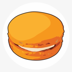 309009s - Macaron Clipart Transparent Orange