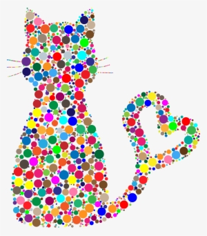 Savannah Kitten Felidae Clip Art Color Dot - Dot Painting