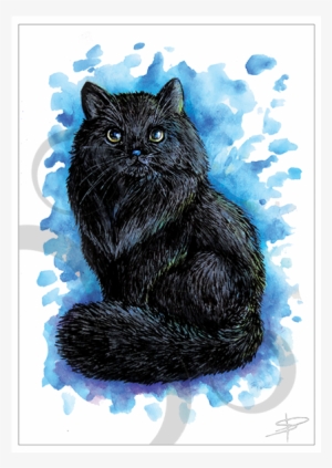 Black Cat Card - Greeting Card