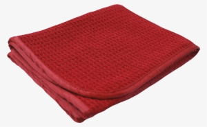 Red Waffle Wave Microfiber Waffle Towel 16" X 24" 360gsm - Red Towel Png