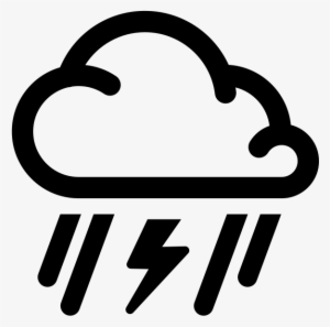 Simple Weather Icons2 Mixed Rain And Thunderstorms - Weather Icons Vector Png