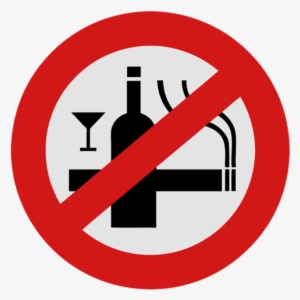 No Smoking Alcohol Sign - Peptic Ulcer Disease Non Pharmacological Treatment