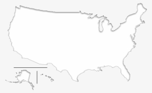 Blind Map Of Usa Svg Black And White Library - White Us Map Icon Png
