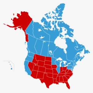 1200px Jesusland Map Svg On Map Of Canada And The United - Us And Canada Vector