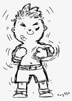 This Free Icons Png Design Of Sketch Cartoon Boxer