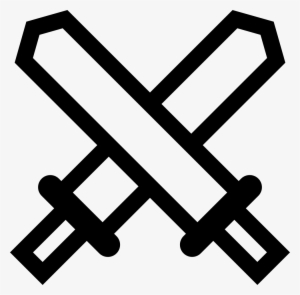 Swords Crossed Png - Two Swords Crossing Icon