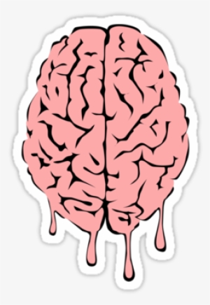Vector Illustration Of Melting Brain By Diabolickalplan - Brain Png