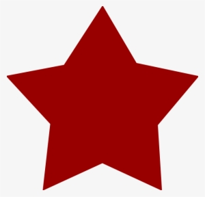 Clipart Stars Maroon - Dark Red Star Png