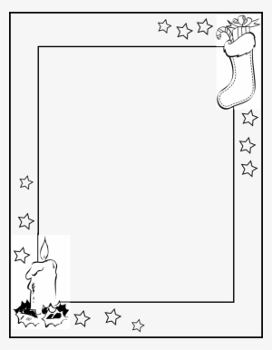 16 Free Letter To Santa Templates For Kids - Christmas Page Boarders Black And White