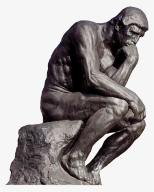 Thinking Statue Png - Thinking Man Statue Png