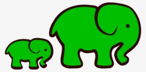28 Collection Of Green Elephant Clipart - Green Elephant Clipart