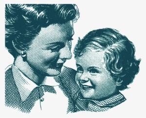 This Free Icons Png Design Of Vintage Mother Daughter