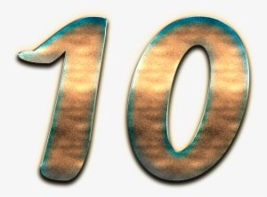 10 Number Design Png - Number