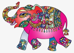 Prismatic Playful Big Image Png - Indian Elephant Color