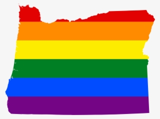 Lgbt Flag Map Of Oregon - Lgbt Oregon