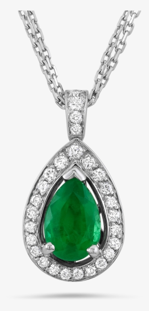 Green Diamond Pendant Png Image - Emerald Pendant Png