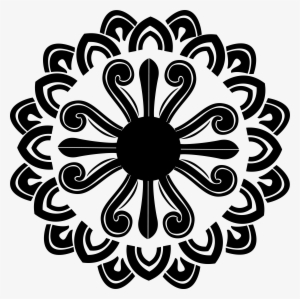 Download Graphic Patterns - Rangoli Clipart In Black