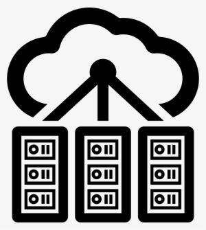 Cloud Computing Servers - Png Cloud Computing Black