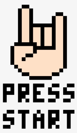 Press-start - Press Start Pixel Png
