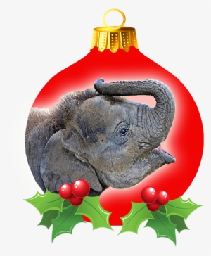 Ele 2 Christmas Bulb - Indian Elephant