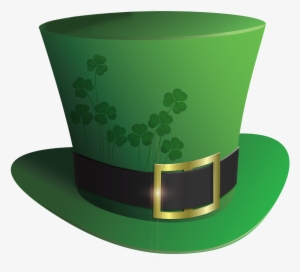 Svg Black And White Download Happystpatricksday Irish - Leprechaun Hat Transparent Background