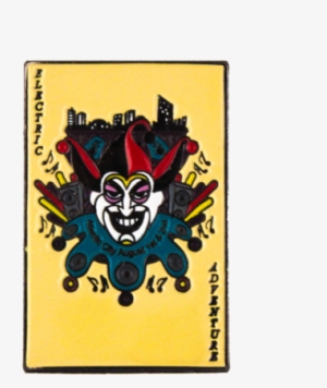 Joker Card Electric Adventure Hat Pin - Hat