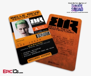 Belle Reve Penitentiary 'suicide Squad' Inmate Id Card