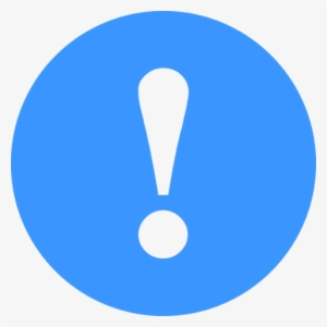 File - Notification - Exclamation Mark Icon Blue