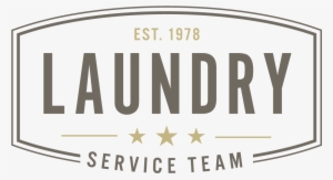 Laundry Service Team Logo - Dry Cleaner Window Decals