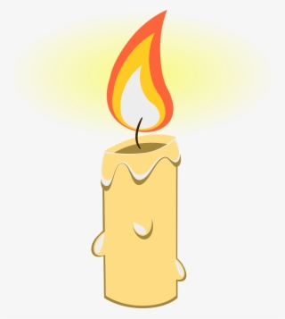 Melting Candle Clipart Candle Flame - Candle Clipart