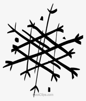 Snowflakes Royalty Free Vector Clip Art Illustration - Illustration