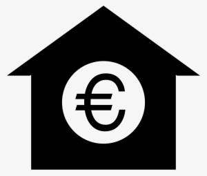 Euro Symbol On House Comments - House Icon Money