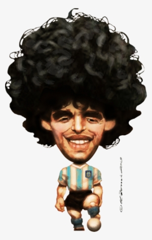 Pin By Nilton On Diego Maradona - Maradona Caricatura